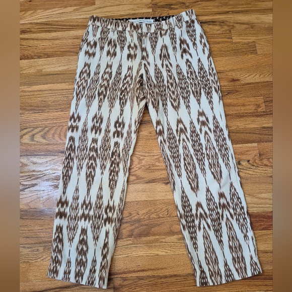 Alix of Bobemia Ezra Feather Ikat 100% Cotton Boho Chic Pant(M) - Picture 3 of 13